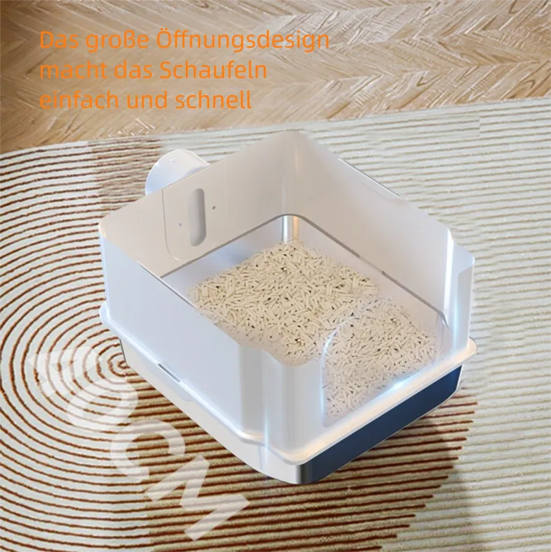 Edelstahl- Katzentoilette S2