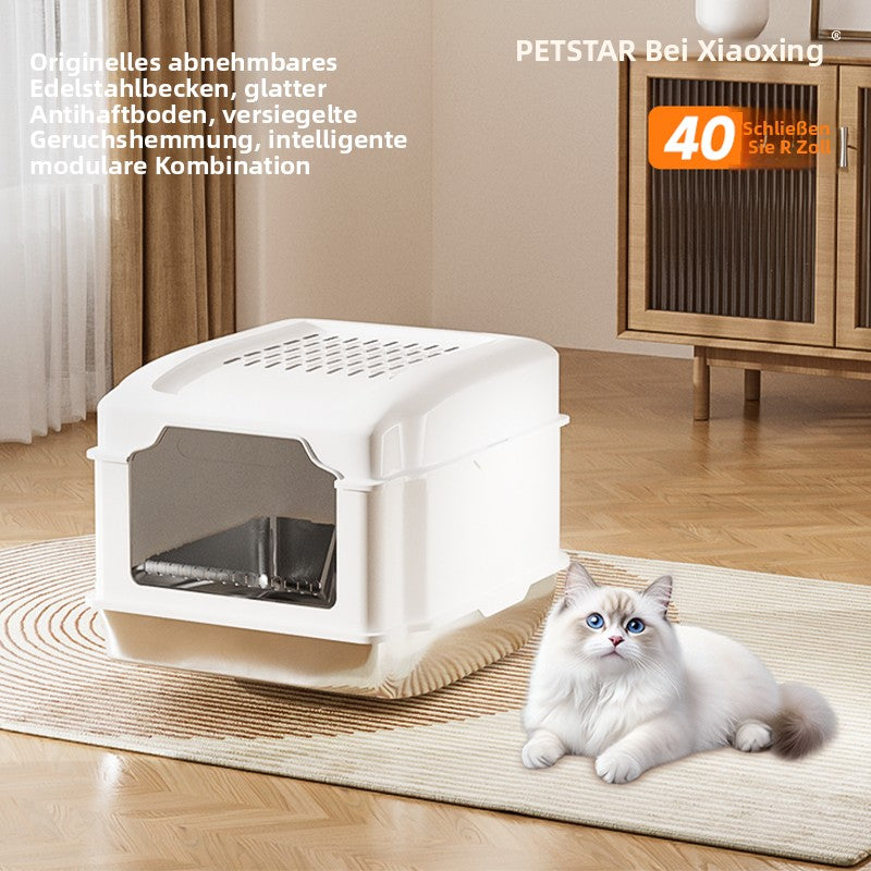 Edelstahl- Katzentoilette S5